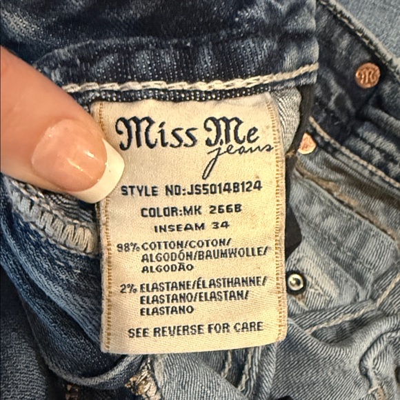 Women's Miss Me Blue Jeans - Picture 3 of 4